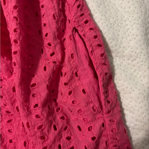 Mustard Seed Pink Eyelet Dress with Built In Shorts - Picture 6 of 15